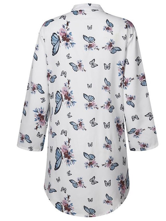 Womens Clothing Womens Sleep & Lounge | Womens Loungewear Nightgown Butterfly Graphic Prints Fashion Comfort Home Street Polyest