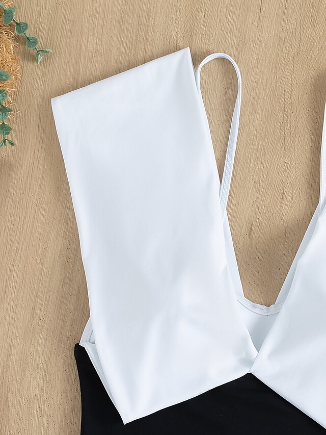 Womens Clothing Womens Swimwear | Womens Swimwear One Piece Monokini Bathing Suits Normal Swimsuit Water Sports Tummy Control Op