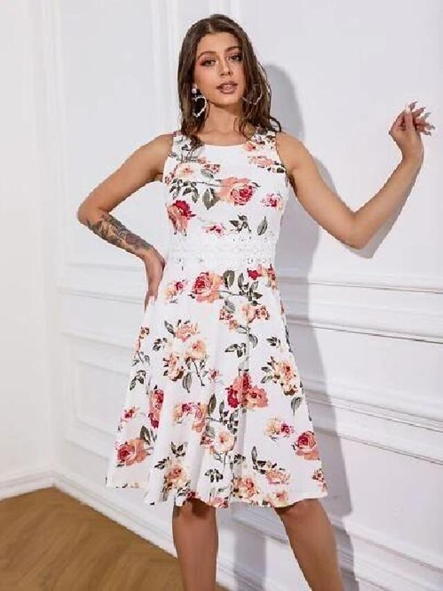 Women's A Line Dress Short Mini Dress 