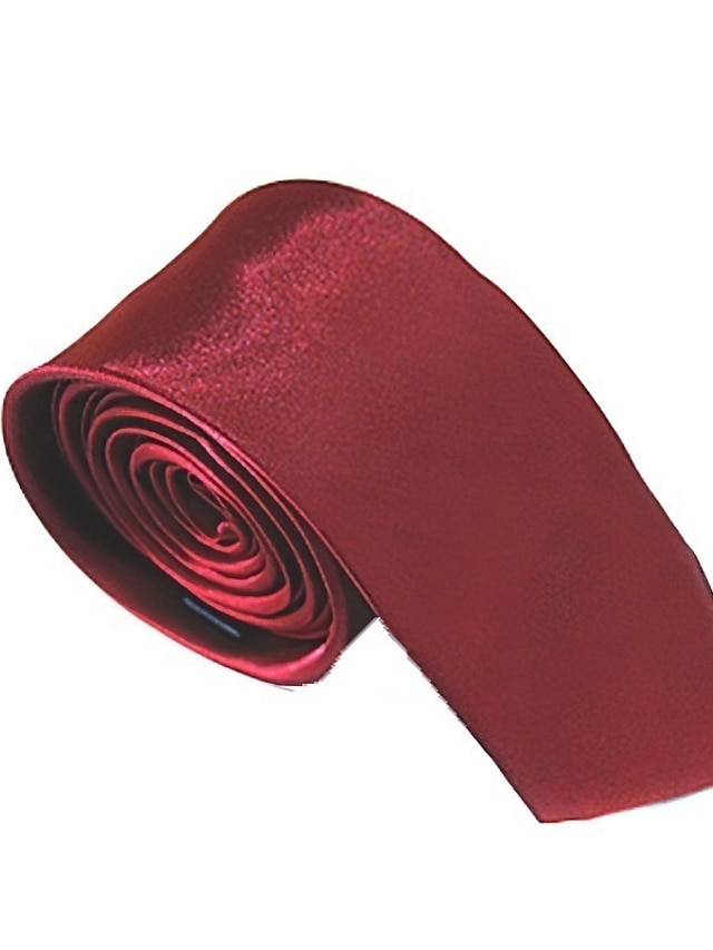  Męskie Krawaty Praca Ślub Pan Solidne kolory Formalny Biznes