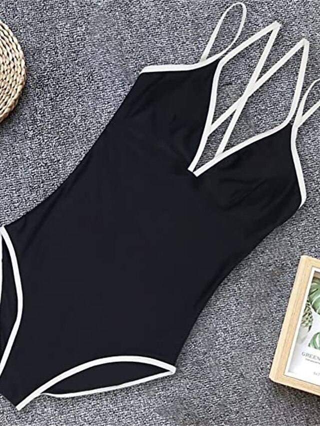 Women's Swimwear One Piece Monokini Bathing Suits Normal Swimsuit Color