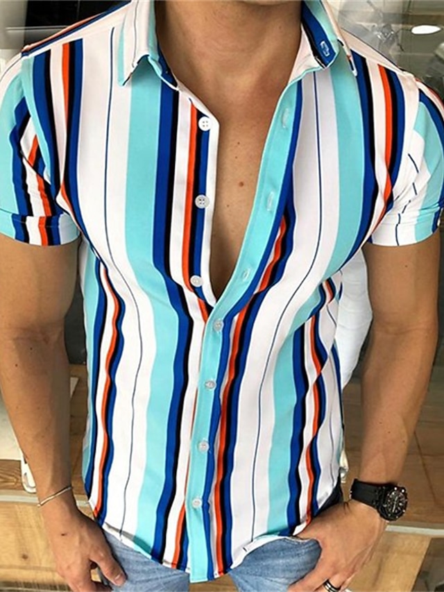 UHouse Chemise Homme Coton Boutonné Chemises Manches Longues Casaul