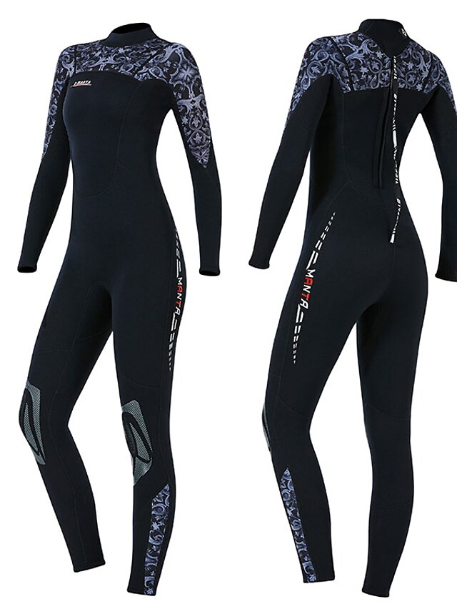 Sports & Outdoors Surfing, Diving & Snorkeling | Dive&Sail Womens Full Wetsuit 3mm SCR Neoprene Diving Suit Thermal Warm UPF50+ 