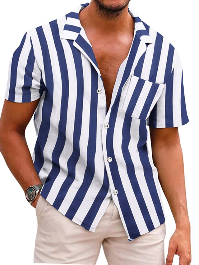 Men's Shirt Button Up Shirt Summer Shirt Casual Shirt Camp Collar Shirt ...