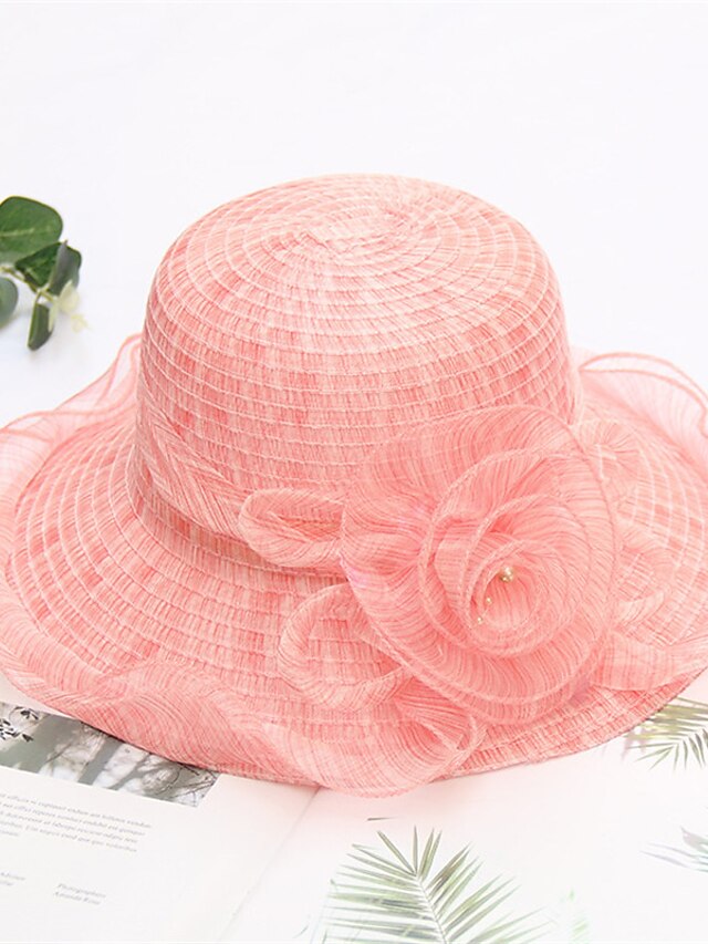 Womens Clothing Womens Accessories | Womens Chic & Modern Bucket Hat Sun Hat Party Dailywear Holiday Floral Floral Purple Pink H