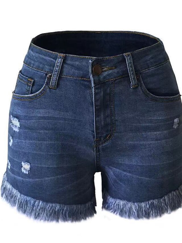 Womens Clothing Womens Bottoms | Womens Fashion Jeans Shorts Hot Pants Tassel Fringe Side Pockets Cut Out Short Pants Weekend St