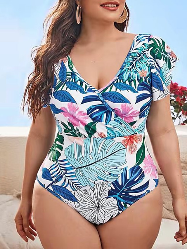 Womens Clothing Womens Swimwear | Womens Swimwear One Piece Monokini Bathing Suits Plus Size Swimsuit Tummy Control Open Back Pr