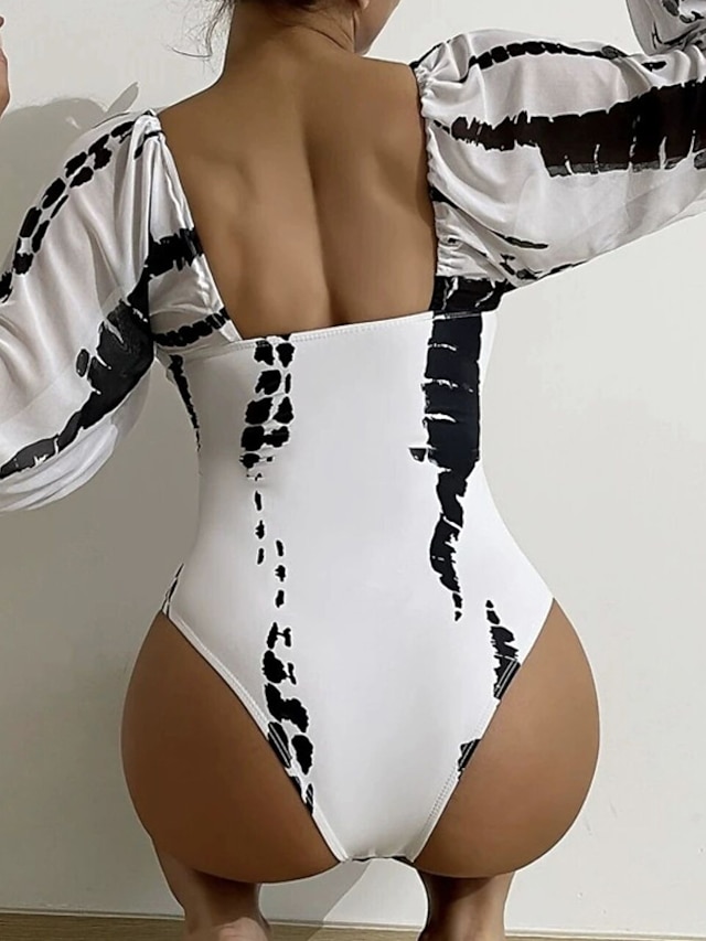 Womens Clothing Womens Swimwear | Womens Swimwear One Piece Monokini Rash Guard Bathing Suits Normal Swimsuit Open Back Cut Out 