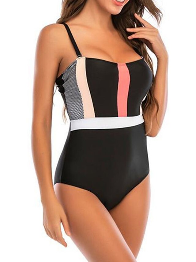 Womens Clothing Womens Swimwear | Womens Swimwear One Piece Monokini Bathing Suits Plus Size Swimsuit Tummy Control Open Back Pr