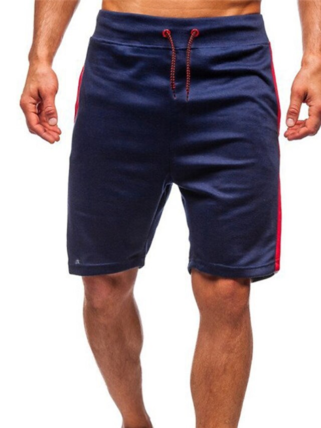 Mens Clothing Mens Bottoms | Mens Classic Style Fashion Active Shorts Pocket Patchwork Elastic Drawstring Design Short Pants Spo