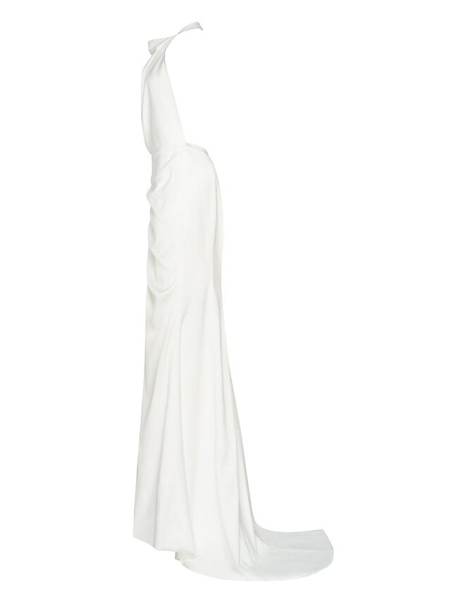 Sheath / Column Prom Dresses Elegant Dress Prom Court Train Sleeveless