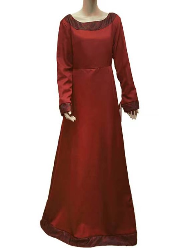 Retro Vintage Medieval Vintage Dress Dress Tunic Dress Long Length