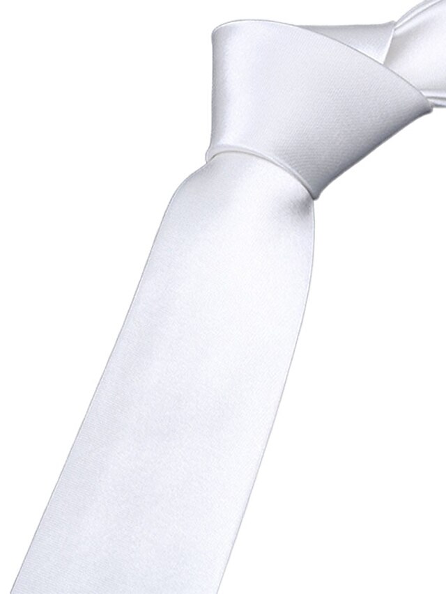  herrslips för arbete/fest - enfärgad ren färg slipsar högtidligt tillfälle företag 1 st slipsar