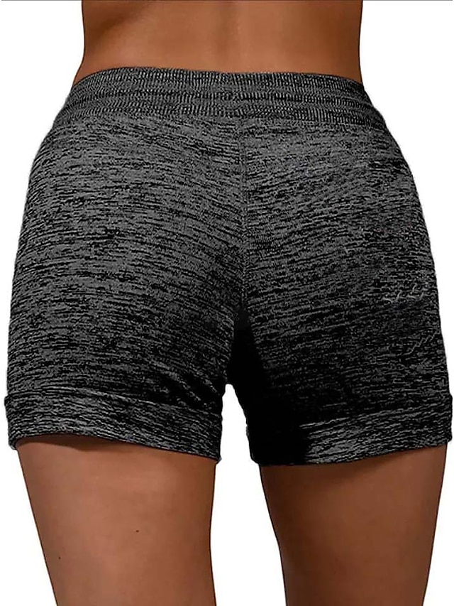 Womens Clothing Womens Bottoms | Womens Casual / Sporty Athleisure Shorts Drawstring Print Short Pants Casual Weekend Micro-elas