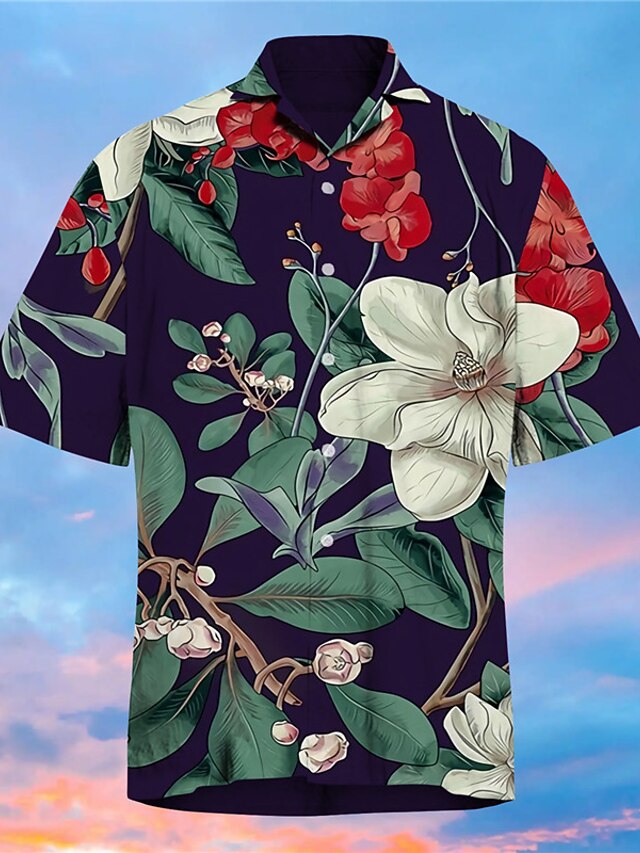 Palmier Bus Vacances Hawaïen Style complexe Homme Chemise Extérieur