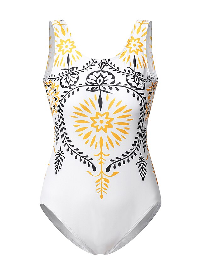 Women's Swimwear One Piece Monokini Bathing Suits Normal Swimsuit Tummy