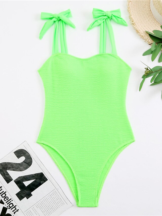 Womens Clothing Womens Swimwear | Womens Swimwear One Piece Monokini Bathing Suits Normal Swimsuit Tummy Control Open Back High 