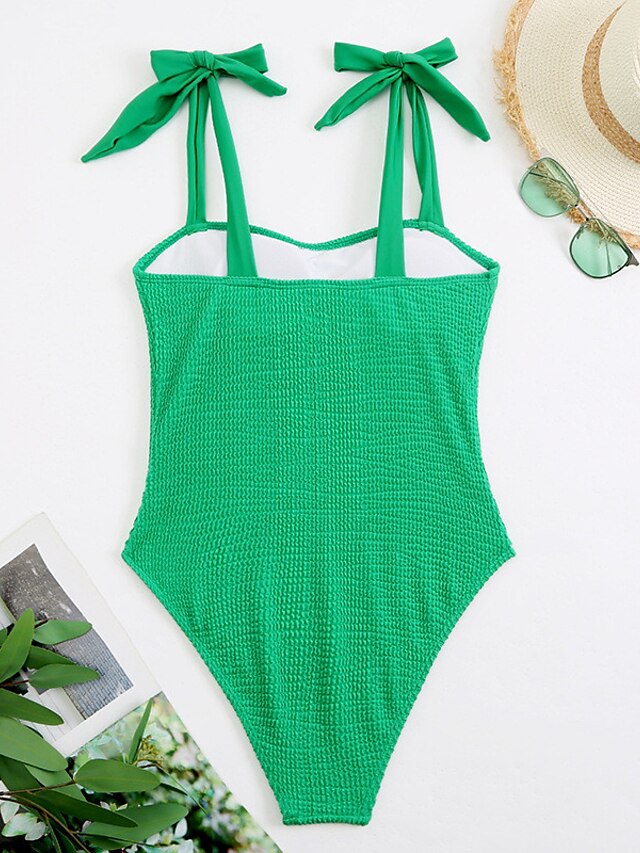 Womens Clothing Womens Swimwear | Womens Swimwear One Piece Monokini Bathing Suits Normal Swimsuit Open Back High Waisted Pure C