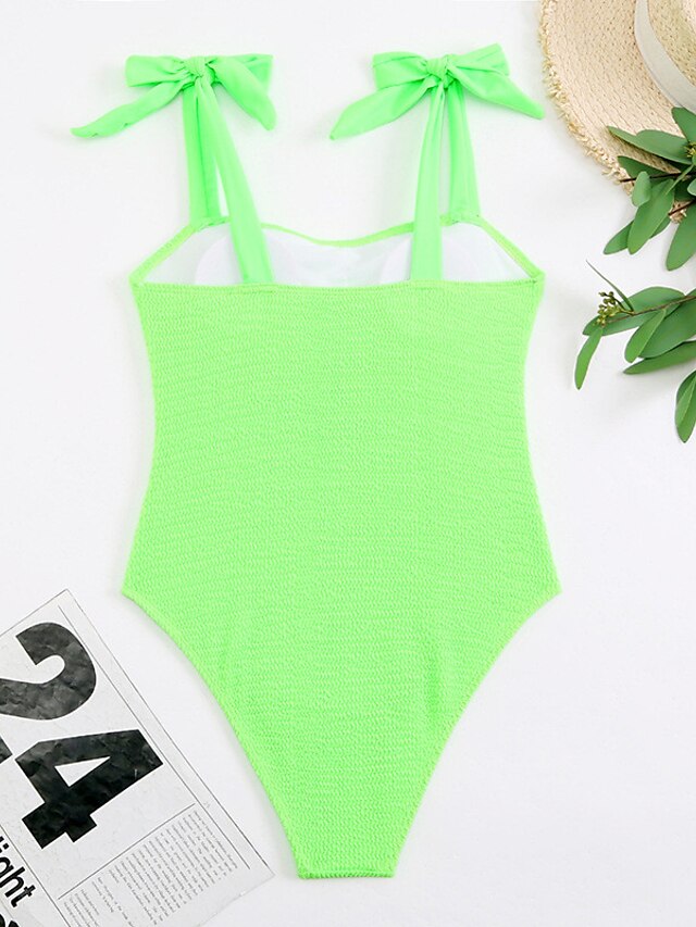 Womens Clothing Womens Swimwear | Womens Swimwear One Piece Monokini Bathing Suits Normal Swimsuit Open Back High Waisted Pure C