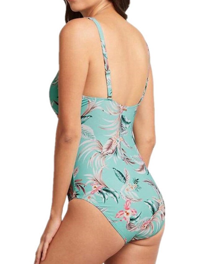 Womens Clothing Womens Swimwear | Womens Swimwear One Piece Monokini Bathing Suits Normal Swimsuit Open Back Cut Out Printing Hi