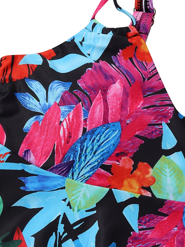 Women's Swimwear Tankini 2 Piece Plus Size Swimsuit Open Back for Big ...