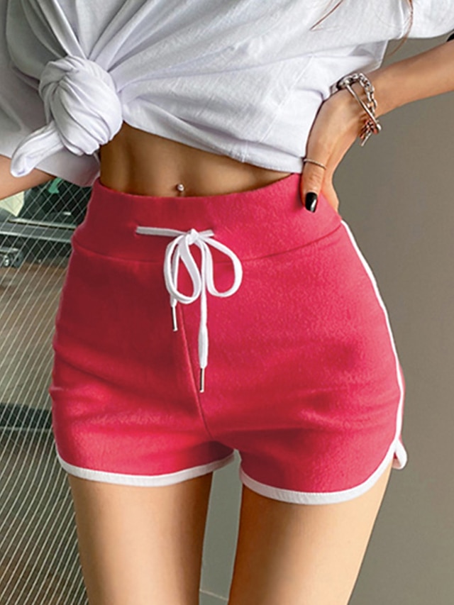 Womens Clothing Womens Bottoms | Womens Fashion Shorts Scrunch Butt Shorts Drawstring Short Pants Holiday Weekend Micro-elastic 