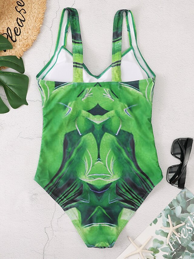 Womens Clothing Womens Swimwear | Womens Swimwear One Piece Monokini Bathing Suits Normal Swimsuit Water Sports Tummy Control Op