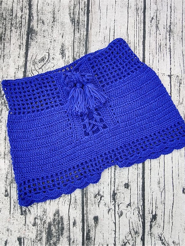 Womens Clothing Womens Bottoms | Womens Fashion Sexy Shorts Crochet Short Pants Holiday Beach Micro-elastic Plain Comfort Mid Wa