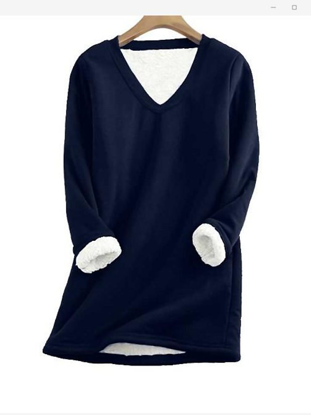  2020 niezależność stacja jesienno-zimowa nowa polarowa koszula z wycięciem damska średniej długości pogrubiony plus rozmiar sweter z polaru slim fit ciepły top