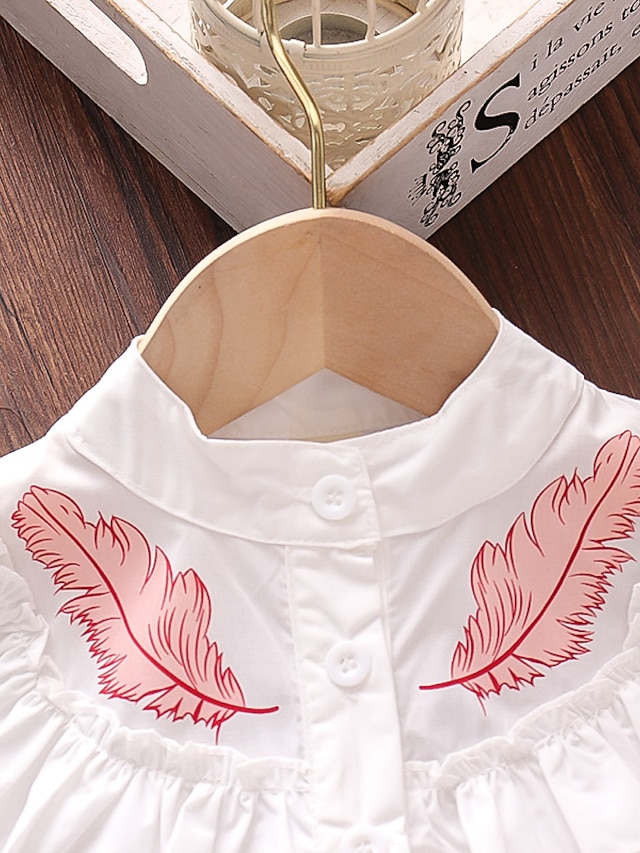 Baby & Kids Girls Clothing | Kids Girls Clothing Set 2 Pieces Sleeveless White Solid Color Sweet Regular 2-6 Years - UA66121