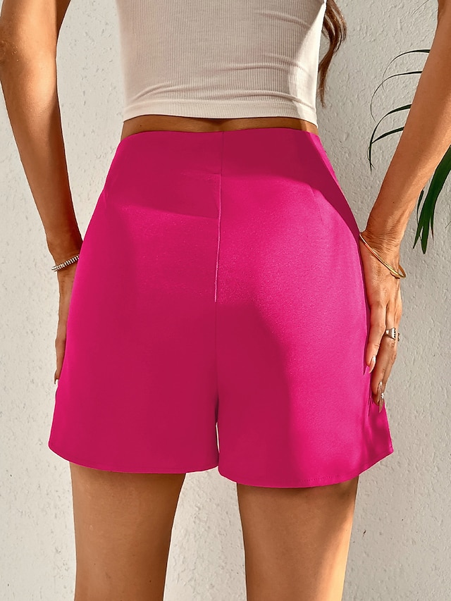 Womens Clothing Womens Bottoms | Womens Fashion Shorts Butterfly Shorts Short Pants Casual Weekend Micro-elastic Solid Color Com