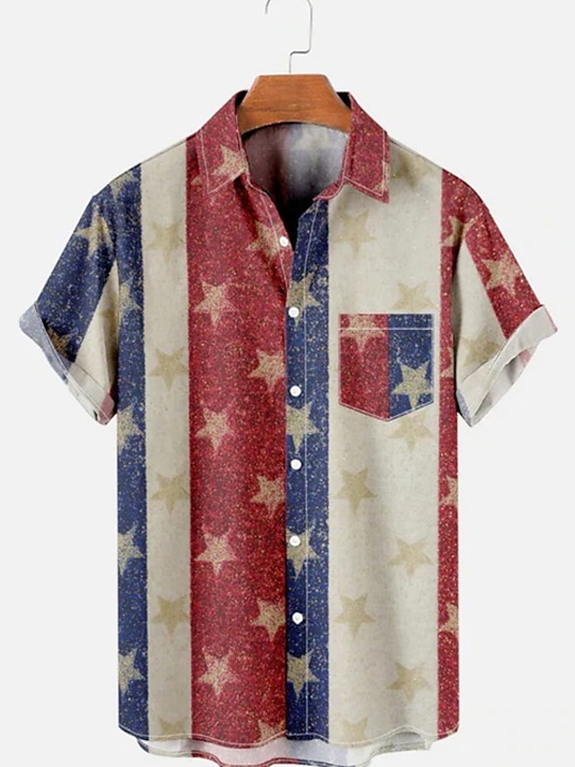 T-shirt Patriotique Grenade - Homme En Coton, Manches Courtes, Fait Main