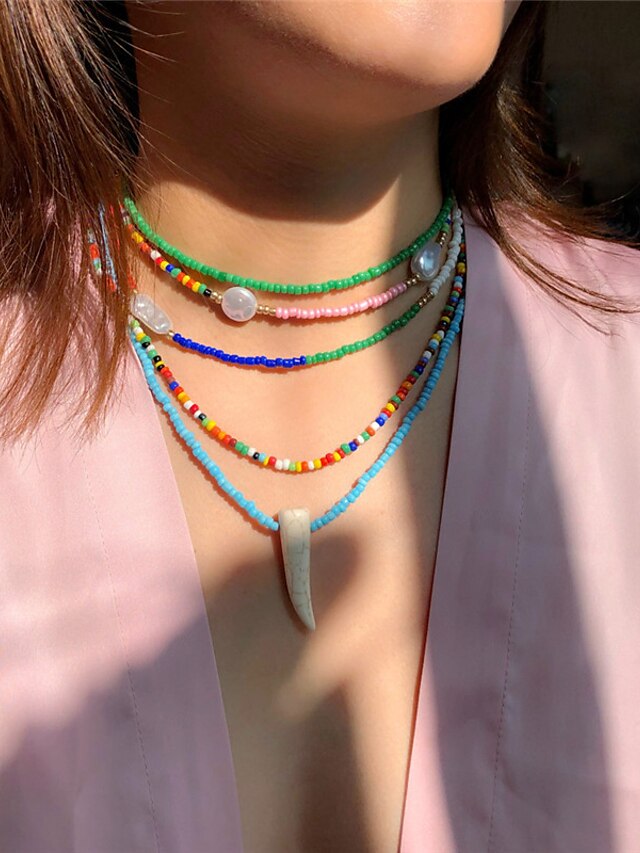 Womens Clothing Womens Accessories | Womens necklace Active Street Multicolor Necklaces - SQ80193