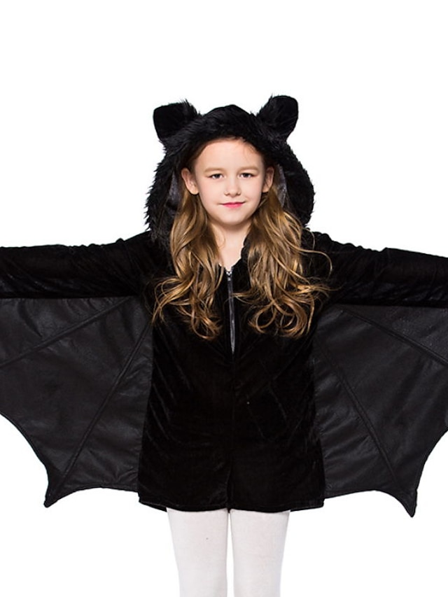 Baby & Kids Girls Clothing | Kids Girls Halloween Clothing Set 2 Pieces Long Sleeve Black Solid Color Patchwork Vacation Cosplay