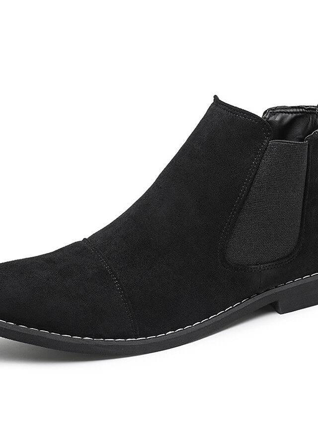  Men's Boots British Outdoor Walking Shoes PU Black Gray Khaki Winter