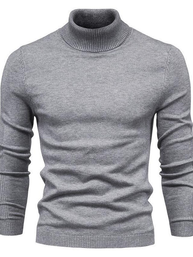 Pull Homme En Tricot Col Rond Couleur Unie Casual Pullover Slim Fit Tissu Confortable Pour Automne