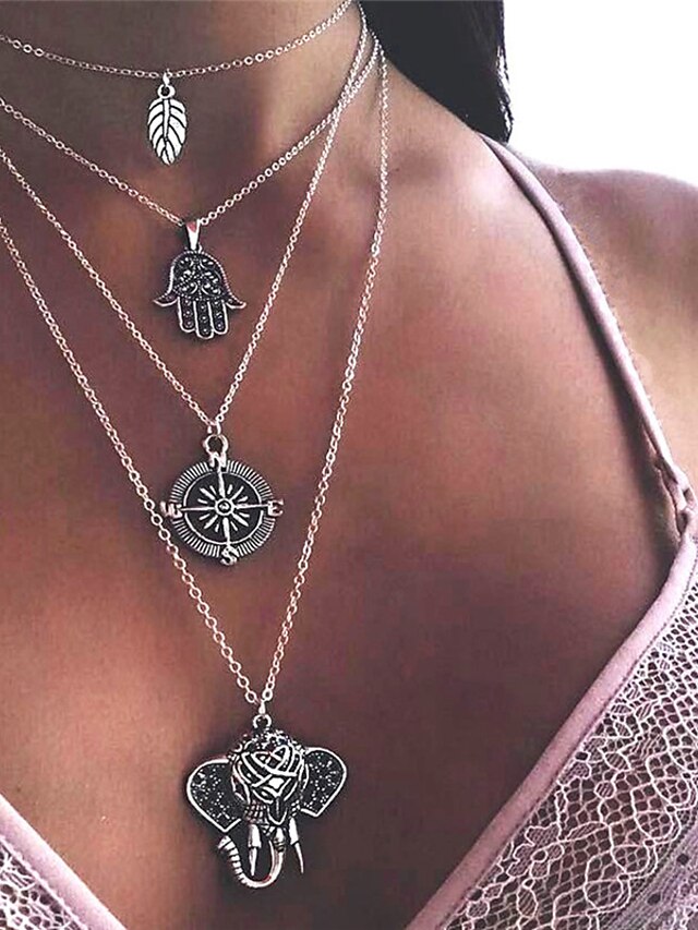 Womens Clothing Womens Accessories | Womens necklace Archaistic Street Leaf Necklaces - GE45898