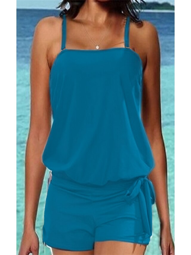 Damskie Stroje kąpielowe Tankini 2 szt Normalny Kostium kąpielowy 2