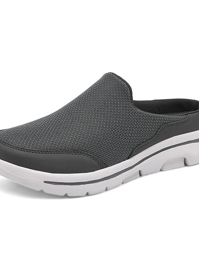  Men's Clogs & Mules Comfort Shoes Casual Daily Walking Shoes Tissage Volant Dark Grey Black Dark Blue Spring Summer
