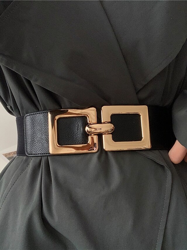 Women's Belt PU Black Skinny Belt Holiday Festival Pure Color / Spring