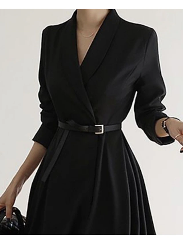 Women‘s Work Dress Blazer Dress And Jacket Set Party Dress Black Dress ...