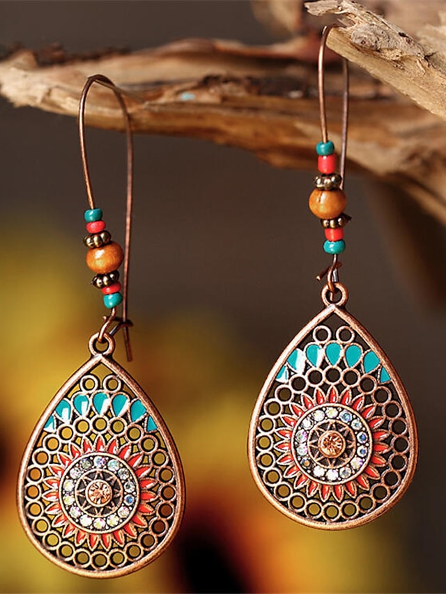  Women's Earrings Vintage Outdoor Flower Earring