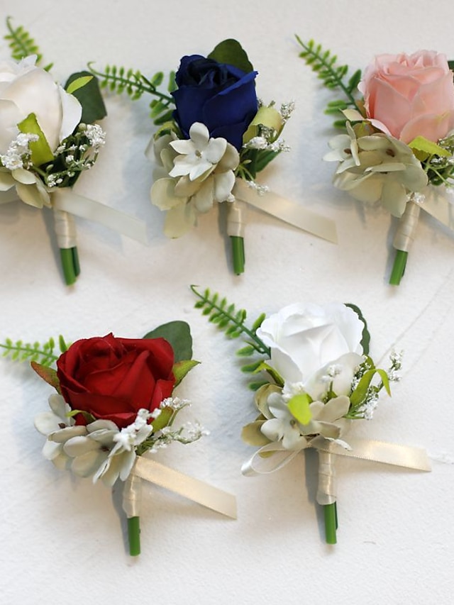  Flores de pulso de casamento Alfinetes de Lapela Casamento / Festa de Casamento Flor artificial Contemporâneo Moderno