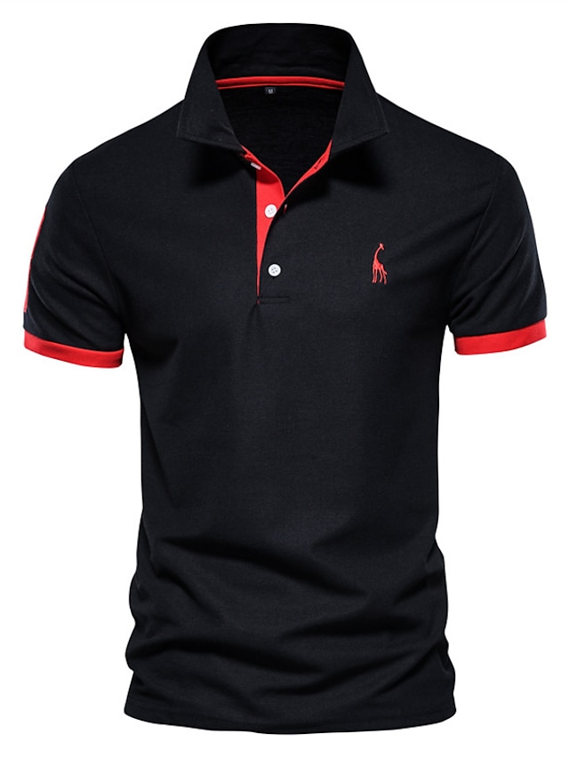  Men's Golf Polo Shirt Black Green Sun Protection Top Golf Attire Clothes Outfits Wear Apparel