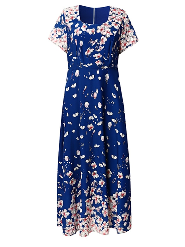 Women's Casual Dress Swing Dress Midi Dress Black Pink Blue Short