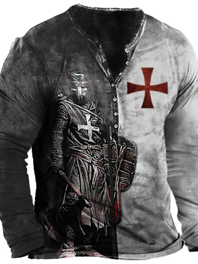 Henley Langarmshirt Herren - Bequemes Basic Für Herbst & Winter