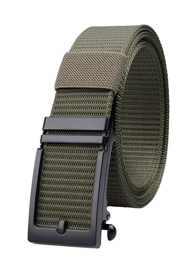 Men's Belt Tactical Belt Black Blue Nylon Fashion Golf  Belt for