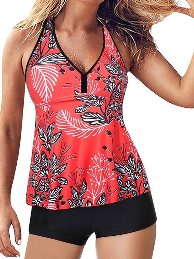 Dames Zwemkleding Tankini 2 stuks Normaal Zwempak Watersport