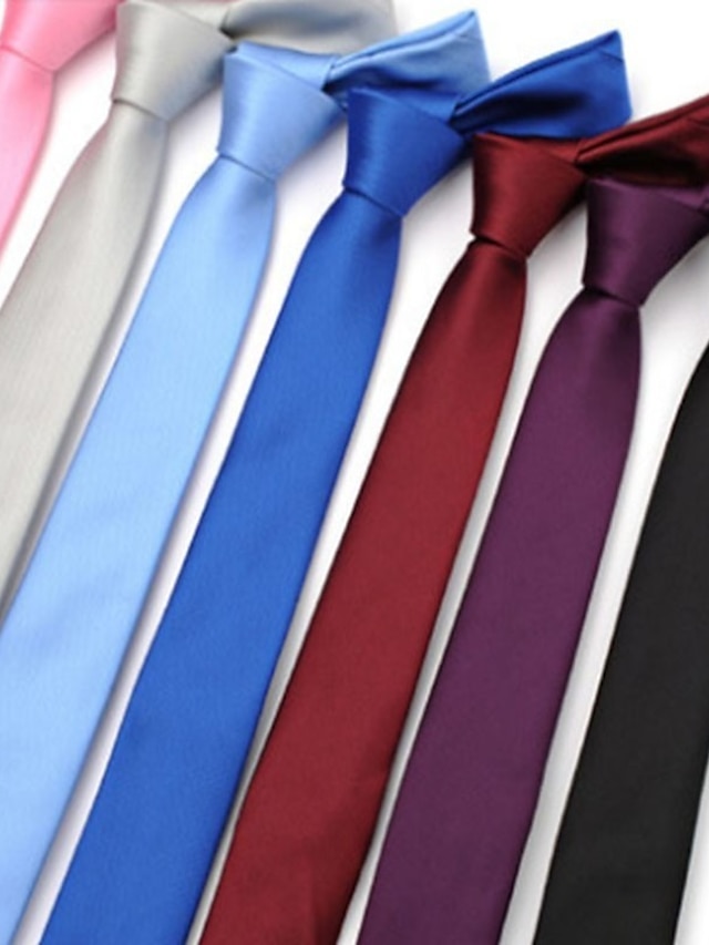  Férfi Nyakkendők Csokornyakkendő Buli Esküvő Úriember Modern stílus Egyszínű Előírásos Üzleti