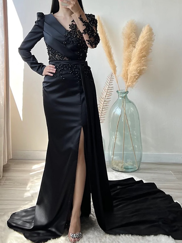 Mermaid / Trumpet Evening Gown Luxurious Dress Formal Court Train Long ...